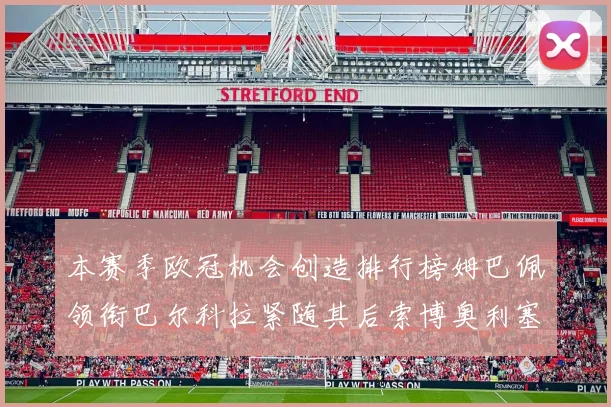 本赛季欧冠机会创造排行榜姆巴佩领衔巴尔科拉紧随其后索博奥利塞表现出色